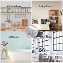 灰色潮濕清潔撣子海綿、減壓海綿清潔刷、可重複使用清潔撣子海綿工具，用於清潔百葉窗、玻璃、踢腳板、通風口、欄杆、鏡子、門窗凹槽 - 淺灰色 - 查看 3