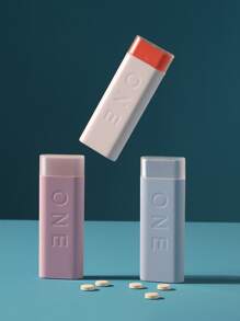 Nhiều màu Dung lượng lớn Có thể mang đi Chống ẩm Pong kín Hộp lưu trữ thuốc , Một - Màu Hồng baby - Xem 1