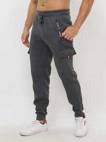 Men Sweatpants - 深灰色 - 查看 1