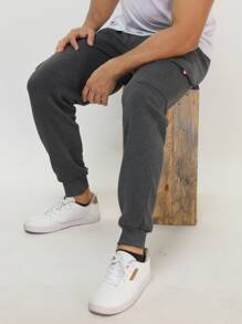 Men Sweatpants - 深灰色 - 查看 7