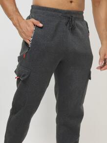 Men Sweatpants - 深灰色 - 查看 5