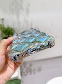 Hình thoi Kết cấu Mạ Long lanh Ốp lưng & bao da điện thoại - Màu xanh lam - Xem 7