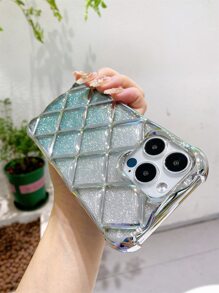 Hình thoi Kết cấu Mạ Long lanh Ốp lưng & bao da điện thoại - Màu xanh lam - Xem 6