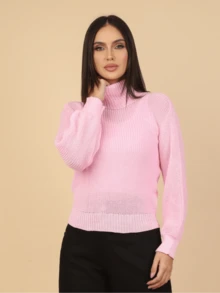 Women Sweaters - 淺粉色 - 查看 1