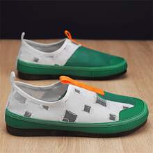 Men's Loafers, Breathable Soft-sole Casual Shoes, Slip-on Moccasins - Army Green - View 2