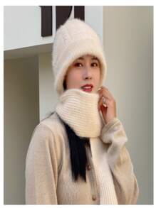 Women's Scarves - Màu be - Xem 2