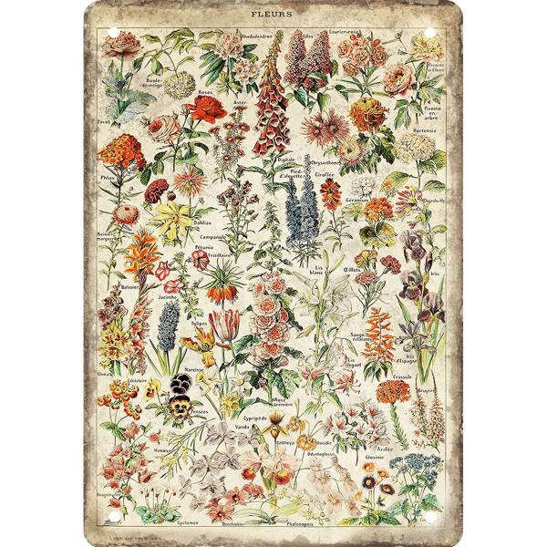 Cartel de chapa vintage pintura