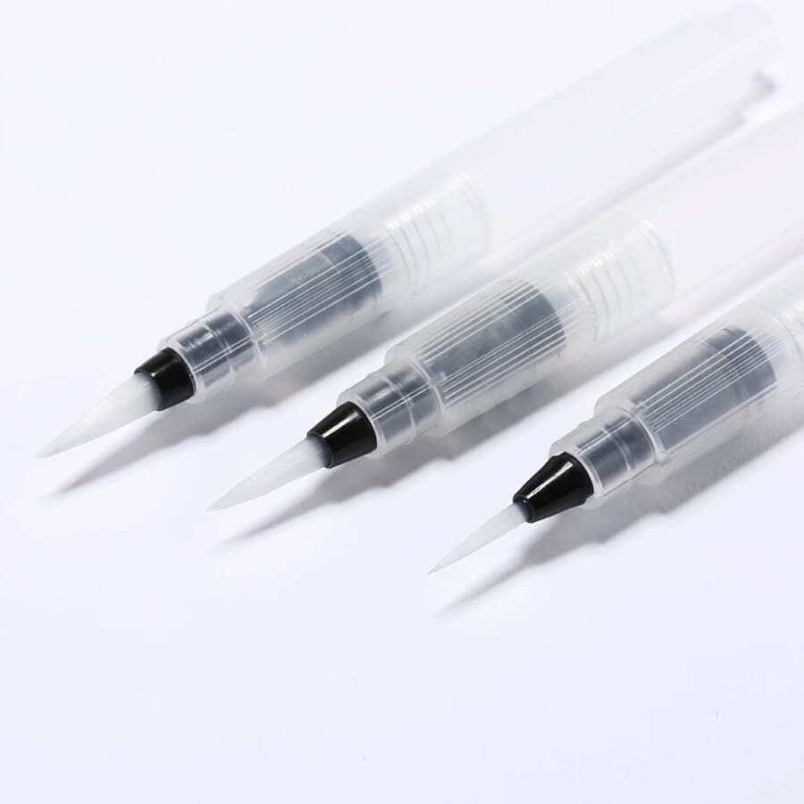 9/3 pezzi Set di pennelli ricaricabili per acqua, penne per calligrafia, disegno, pittura, illustrazione, accessori per ufficio