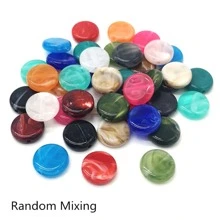 20 Peças/Lote 15Mm Acrílico Miçangas Solto Spacer Miçangas Para Fabricação De Joias Colar Bracelete Brinco Diy Acessórios