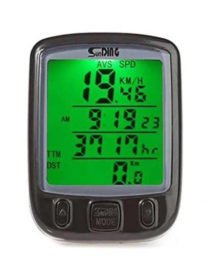 ORDENADOR CUENTAKILOMETROS CON VELOCIMETRO PARA BICICLETA 9 FUNCIONES EN 1 PANTALLA CICLISMO CON ODOMETRO RELOJ MAX SPEED TERMOMETRO