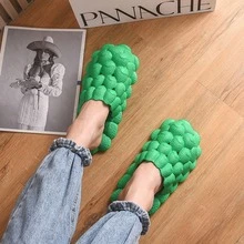 Mốt Guốc có lỗ thông hơi Đối với phụ nữ , Kết cấu Dập nổi Thiết kế rỗng EVA Guốc - xanh quân đội - Xem 1