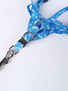 1pc Random Color New Adjustable Print Rope Small Pet Dog Cat Rope Collar