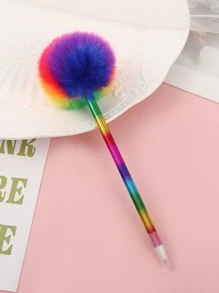 1 支可愛彩虹色糖果毛茸茸圓珠筆,創意糖果中性筆 - 彩色 - 查看 5