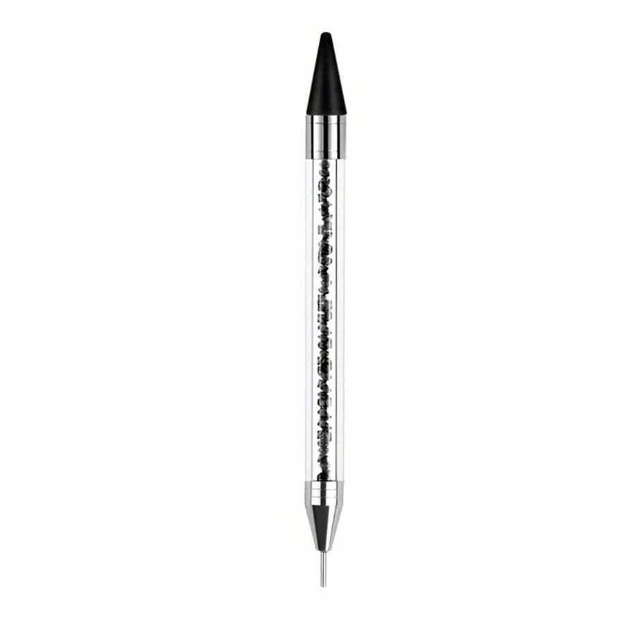 Nail Art Rhinestone Application Tool Dualended Adhesive & Point Drill