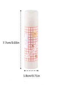 2入組卡通圖形素色口香糖，可愛易於使用學校素色口香糖 - 彩色 - 查看 5