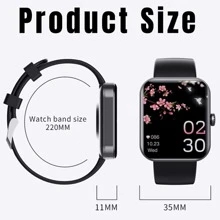 1pc Men Women Smartwatch, F57L Blood Glucose Monitoring Smartwatch Fitness Tracker with Blood Pressure, Blood Oxygen Tracking, Heart Rate Monitor, Calorie Step Counter Non-invasive Blood Glucose Test (Black) - Black - View 9