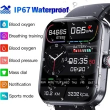 1pc Men Women Smartwatch, F57L Blood Glucose Monitoring Smartwatch Fitness Tracker with Blood Pressure, Blood Oxygen Tracking, Heart Rate Monitor, Calorie Step Counter Non-invasive Blood Glucose Test (Black) - Black - View 10
