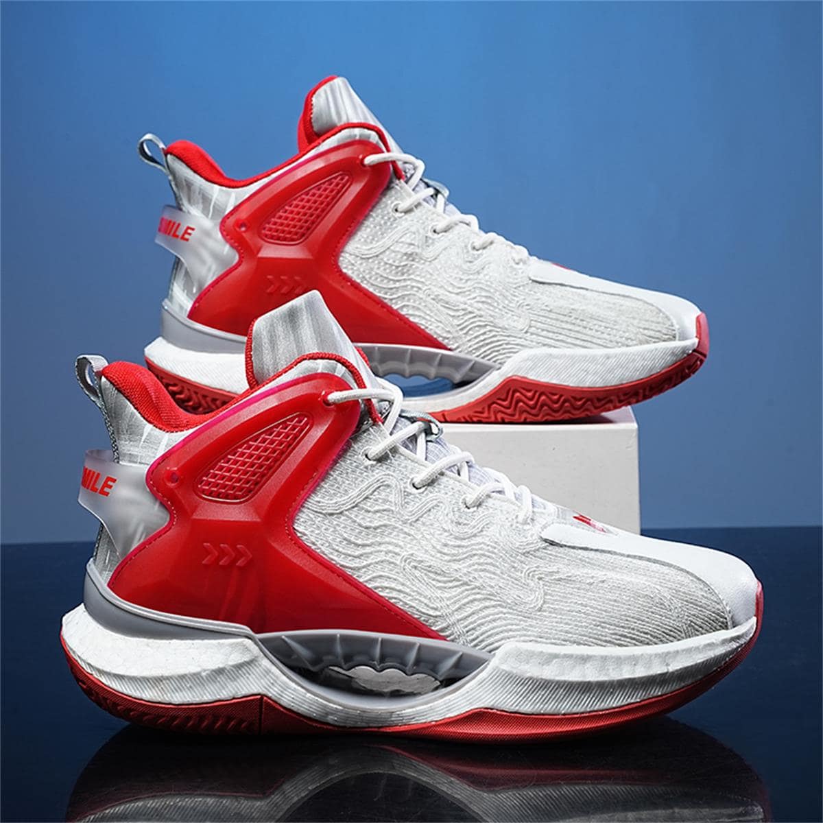 Thể thao Giày thể thao Cho nam giới , Khối màu Mặt trước thắt dây Giày thể thao - trắng - Xem 1