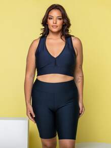 Plus Size Women Tops - Azul Marino - Ver 2