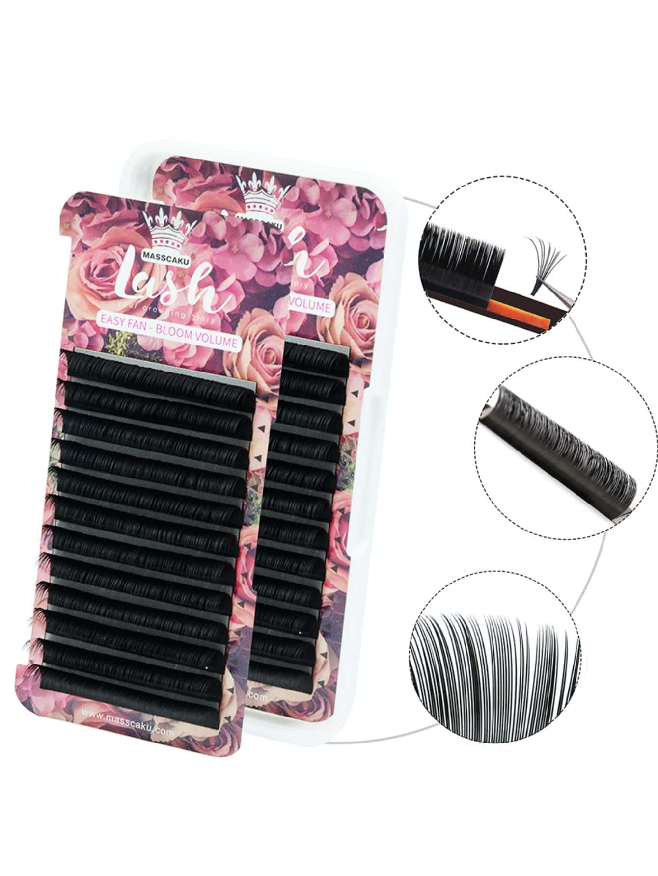 Blister Masscaku Una Sola Medida 11 MM Autofloración Bloom Camelia - Negro - Añade 1