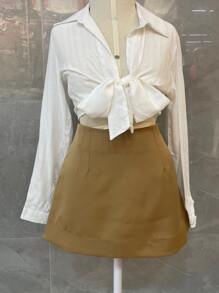 Women Shorts - màu nâu - Xem 1