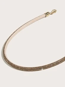 1条女士时尚水晶链腰带，适合搭配连衣裙、参加派对、日常穿着，四季皆宜，百搭配饰，也适合万圣节。 - 金色 - 查看 4