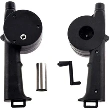 1入組便攜式戶外手動風鼓:燒烤、營火和爐灶用品,可用於點火和烹飪 - 黑色 - 查看 7