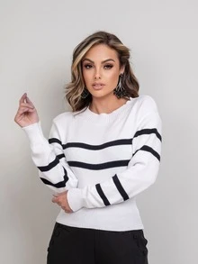 Women Sweaters - trắng - Xem 3