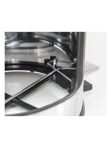 12L Stainless Steel Trash Can, Inner Bucket, Hook Lid For Durability - Grey - View 2