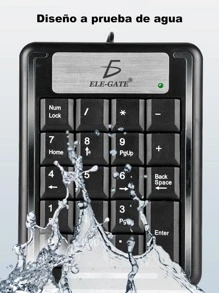 Teclado Numérico TC.07 De Una Mano Usb Para Pc O Laptop ELE-GATE - Negro - Ver 2