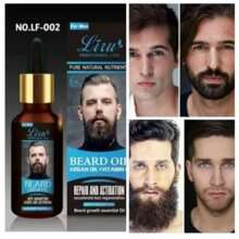 Suero para Fortalecimiento y Crecimiento de Barba o Bigote 30ml Con aceite de argán y vitamina E - Negro - Ver 2