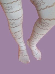 Paquete de 5 Mallas Varios Modelos Para Niña - Blanco - Ver 6