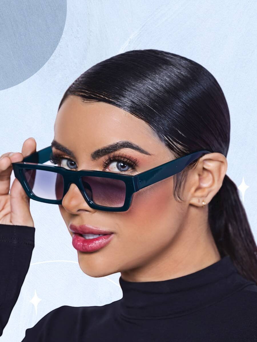 女士時尚輕便眼鏡,適合日常佩戴 - 藍色 - 查看 1