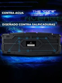 Teclado Gamer Rgb Alambrico Luz USB - Negro - Ver 4