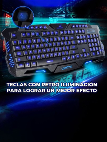 Teclado Gamer Rgb Alambrico Luz USB | Moda de Mujer | SHEIN México