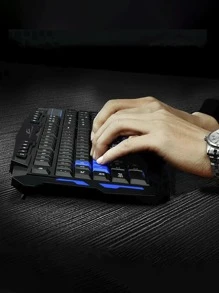 Silent And Compact Wireless Keyboard And Mouse Kit - Black - View 3