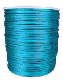 Listón Cola de Rata, Rollo con 100 metros - Azul menta - Ver 2