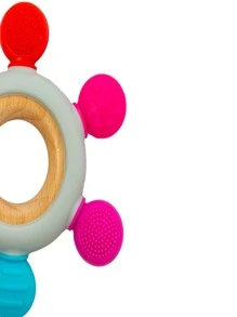 Attipas Mordedera para Bebe texturas suaves y variadas- libre de BPA – silicona grado alimenticio – no tóxica