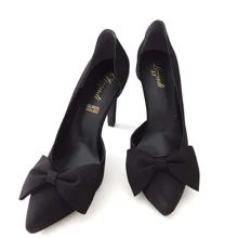 Stilettos moño negros - Negro - Ver 1