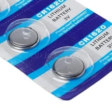 5 UNIDADES DE PILA DE BOTON CR1620 3V - Plateado - Ver 2