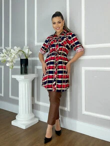 Women Coats - Rojo - Ver 3