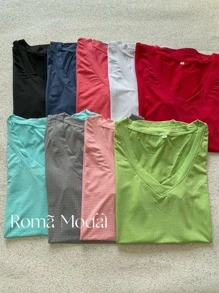 Women T-Shirts - 藏蓝色 - 查看 4