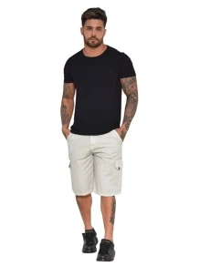 Men Shorts - 白色 - 查看 1