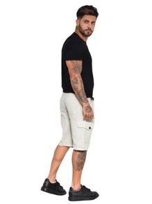 Men Shorts - 白色 - 查看 2