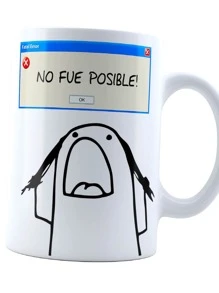 INESTAMPABLE Taza Flork Cargando Paciencia | Frase Meme divertida | Cerámica Blanca 11 oz | Para Café o té - Blanco - Ver 1
