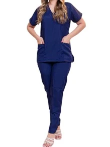 Plus Size Co-Ords - Màu xanh lam - Xem 1