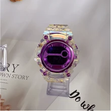 Candy Ins Student Watch Korean Version Simple Sports - 紫色 - 查看 1
