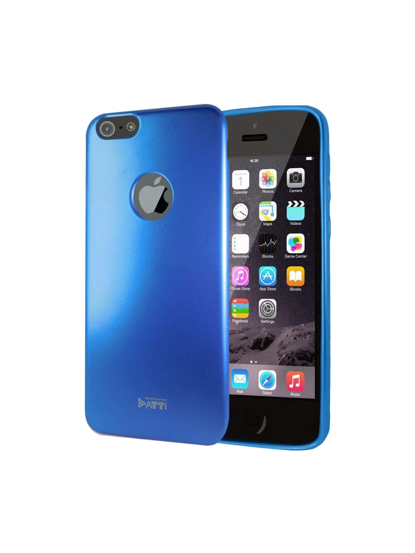 Funda Lolipop Metal Jelly Para iPhone 5 - Azul - Ver 1