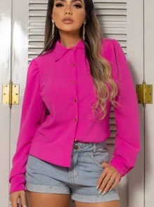 Women Blouses - Rosa Fucsia - Ver 4