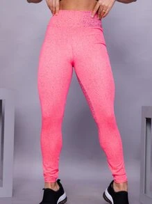 Women Sports Leggings - Hồng - Xem 3